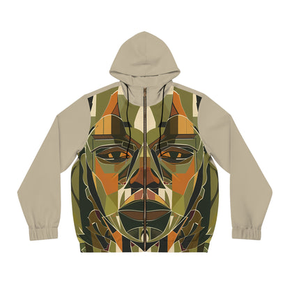 RUSTIC EYES LIGHT WEIGHT TAUPE ZIP HOODIE MEN'S