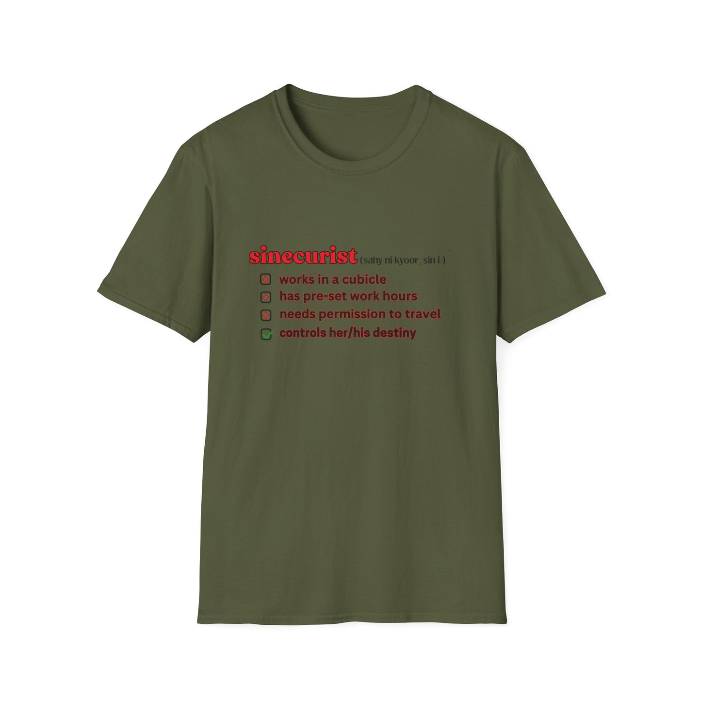 UNI CHECK BOX R T-SHIRT - UNISEX
