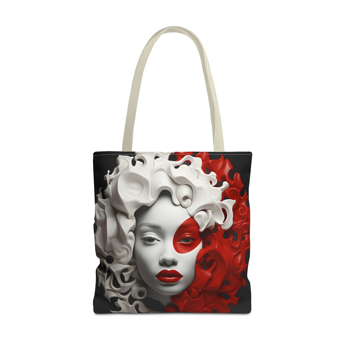 CRIMSON CURLS TOTE BAG