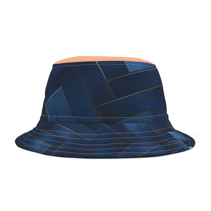 PEACH NAVY BUCKET HAT UNISEX