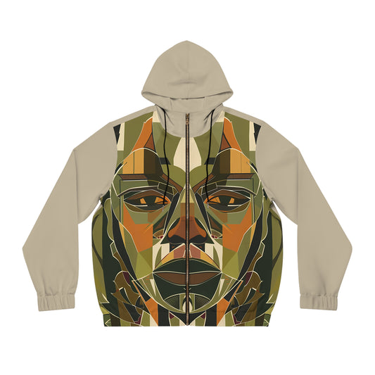 RUSTIC EYES LIGHT WEIGHT TAUPE ZIP HOODIE MEN'S