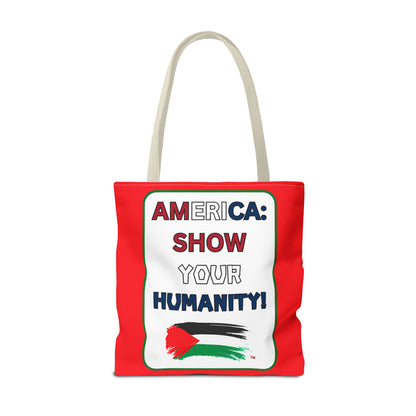 PALESTINE HUMANITY TOTE BAG