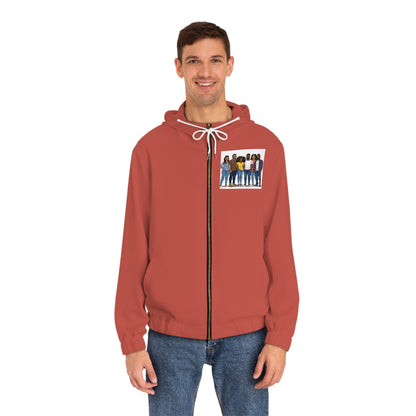 PEOPLE LIGHT WEIGHT RUST ZIP HOODIE MEN'S
