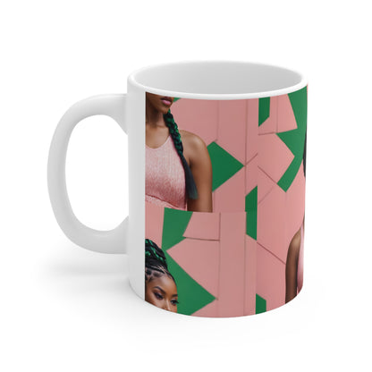 PAG BRAID MUG CERAMIC - 11 OZ