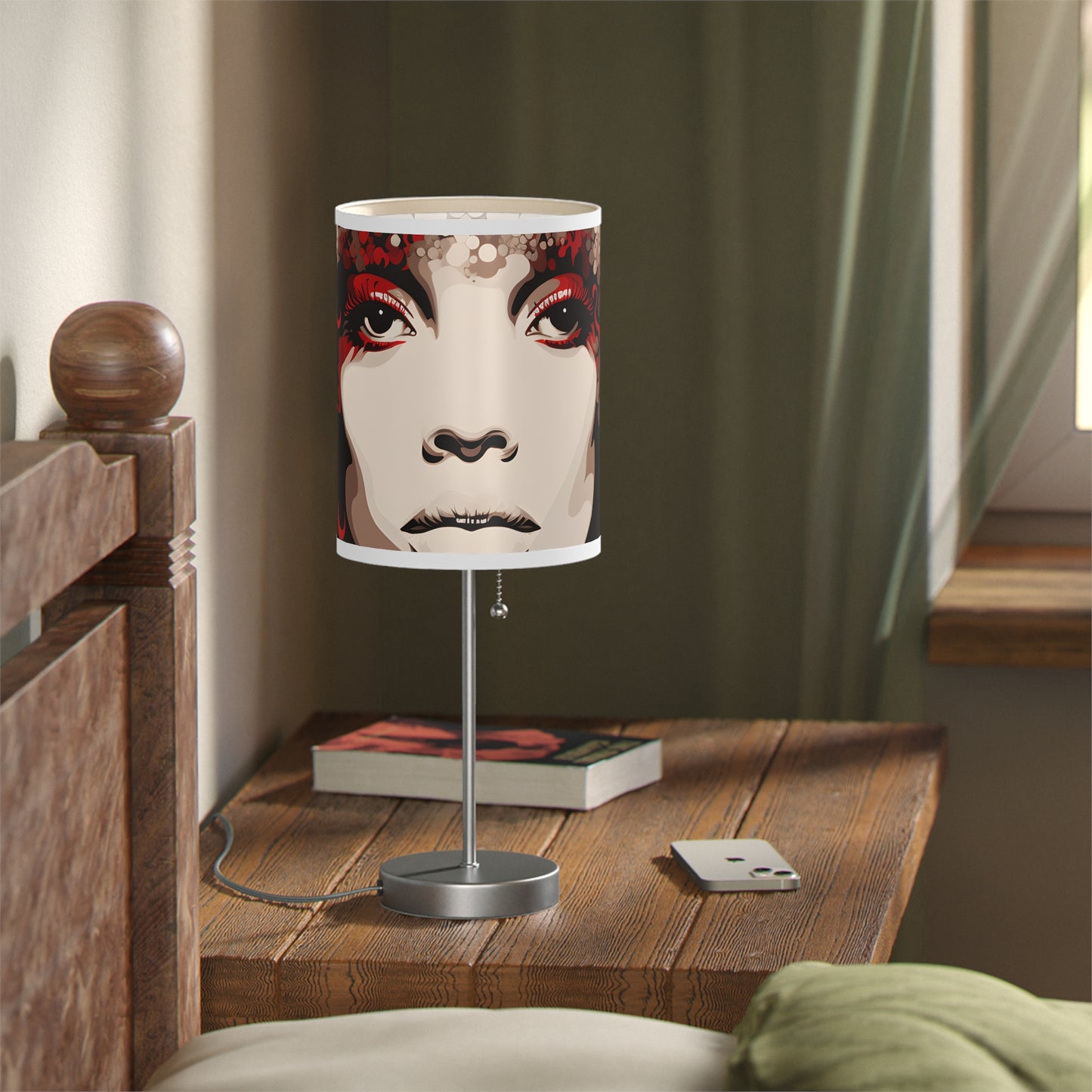 DEL CRIM/CREAM L LAMP ON A STAND, US|CA PLUG