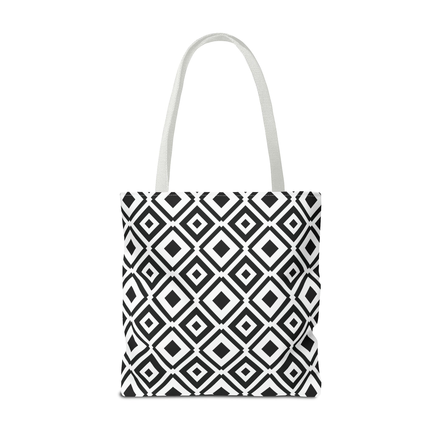 DIAMONDS BLACK WHITE TOTE BAG