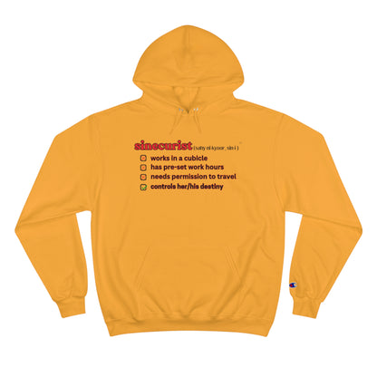 SINECURIST CHECK BOX HOODIE - UNISEX