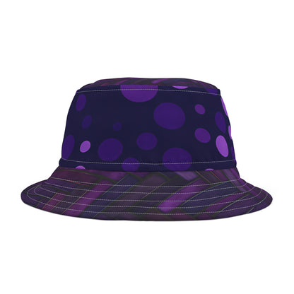 PURPLE HERRING POLKA BUCKET HAT UNISEX