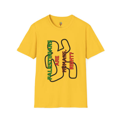 PALESTINE HUMAN RIGHTS T-SHIRT UNISEX