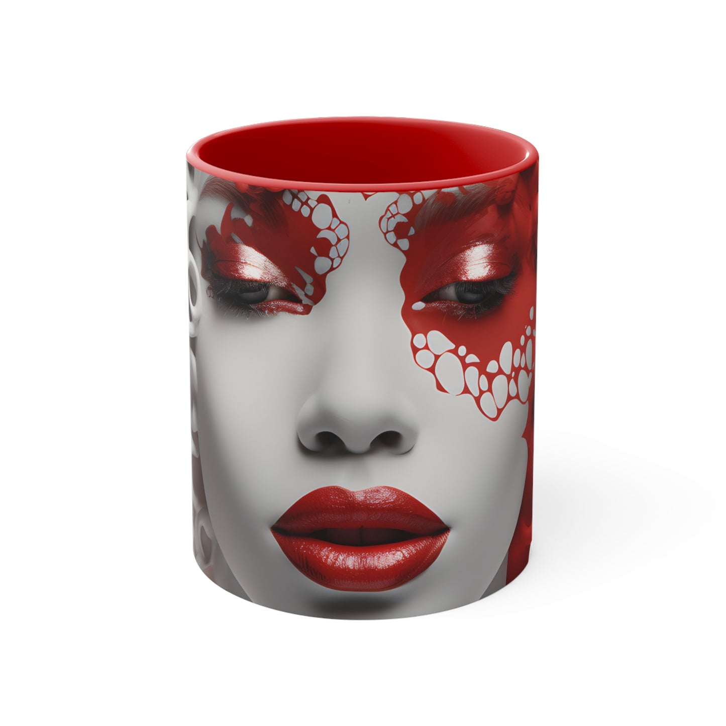 DEL LADY CRIMSON MUG CERAMIC - MUG 11OZ