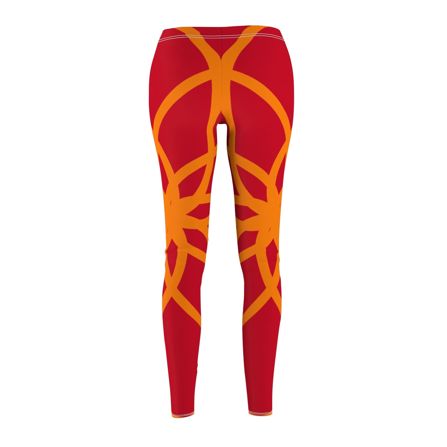 SPIRALS ORANGE RED LEGGINGS