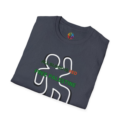 PALESTINE BLOOD RED T-SHIRT UNISEX