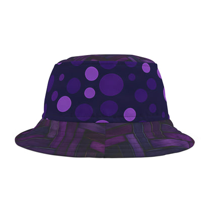 PURPLE HERRING POLKA BUCKET HAT UNISEX