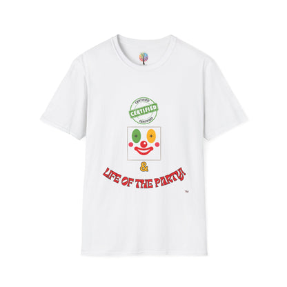 CERTIFIED CLOWN SOFTSTYLE T-SHIRT UNISEX