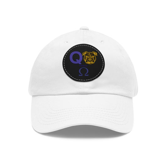 OME POWERED HAT WITH LEATHER PATCH (ROUND)