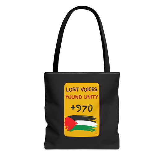 PALESTINE LOST VOICES TOTE BAG