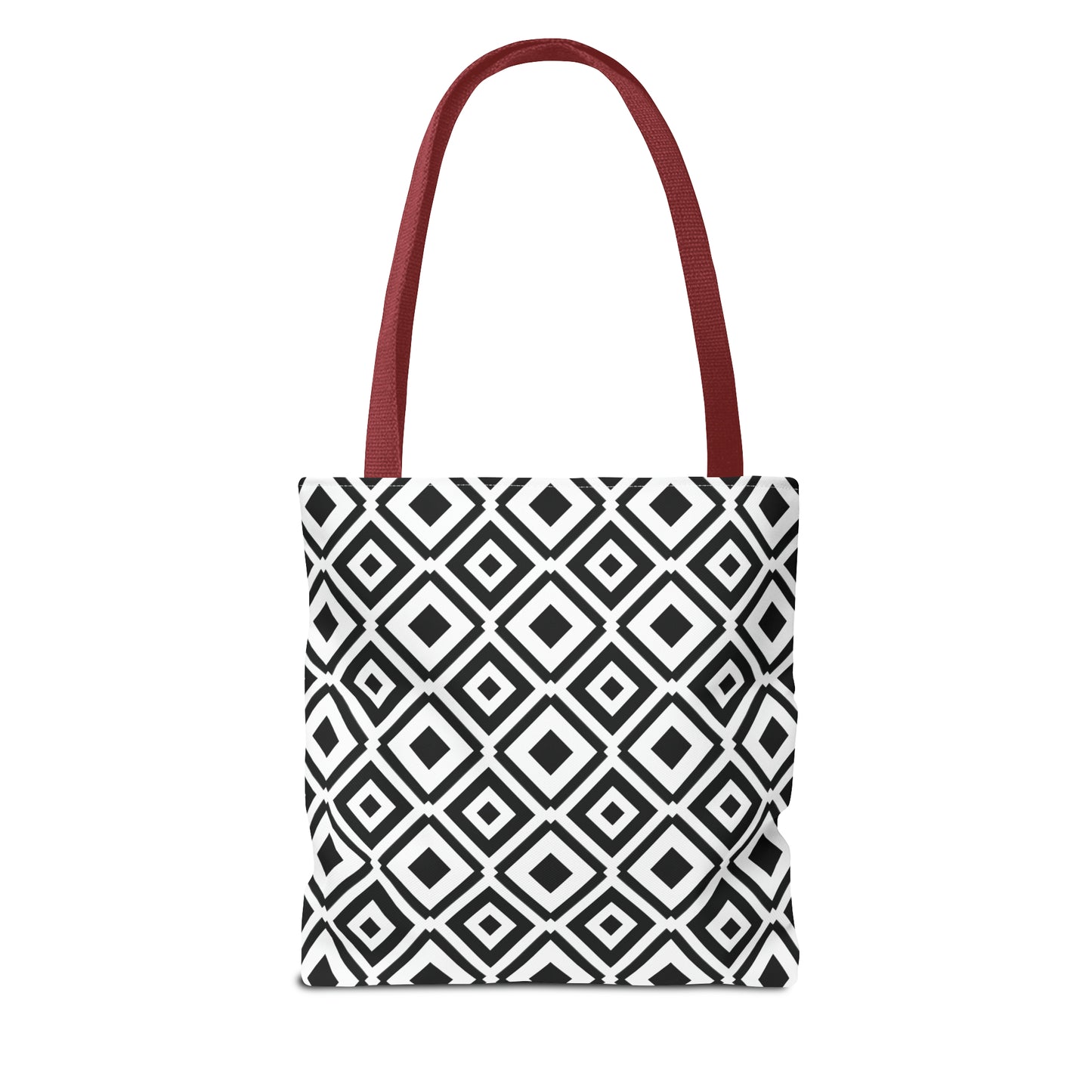 DIAMONDS BLACK WHITE TOTE BAG