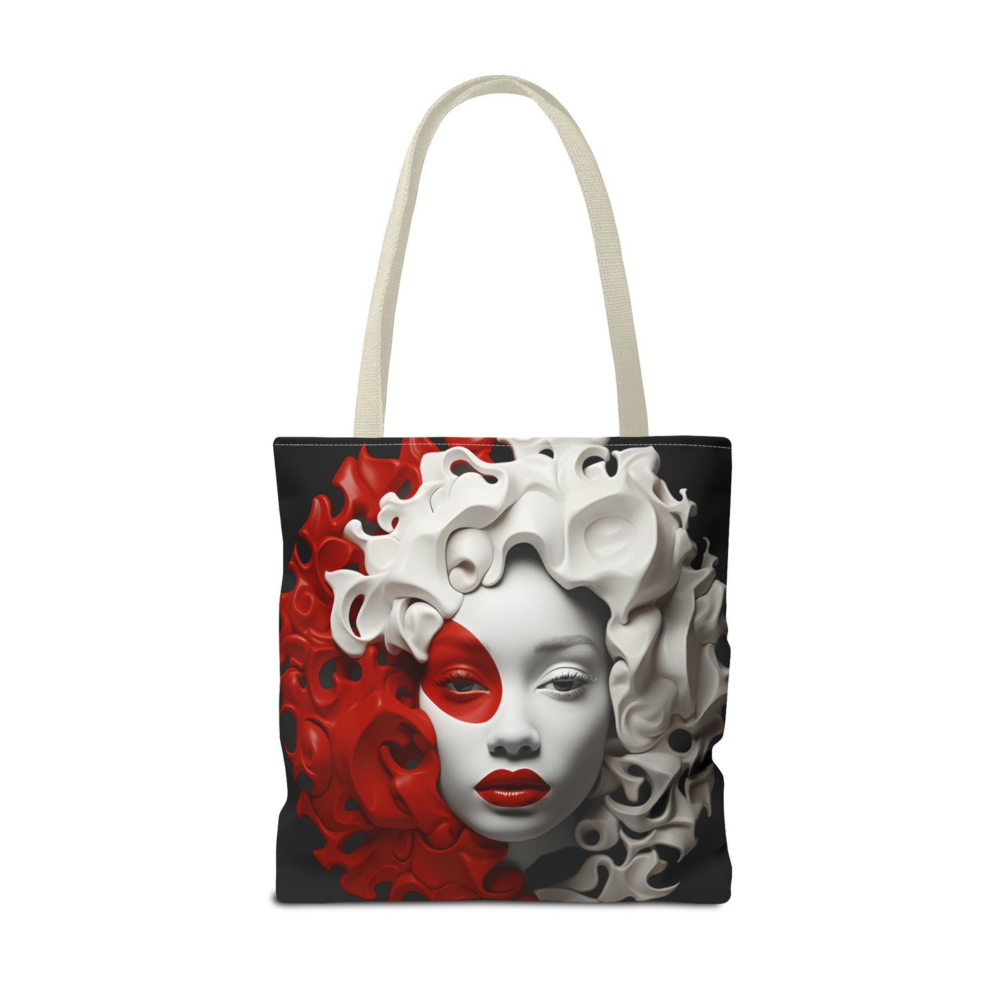CRIMSON CURLS TOTE BAG