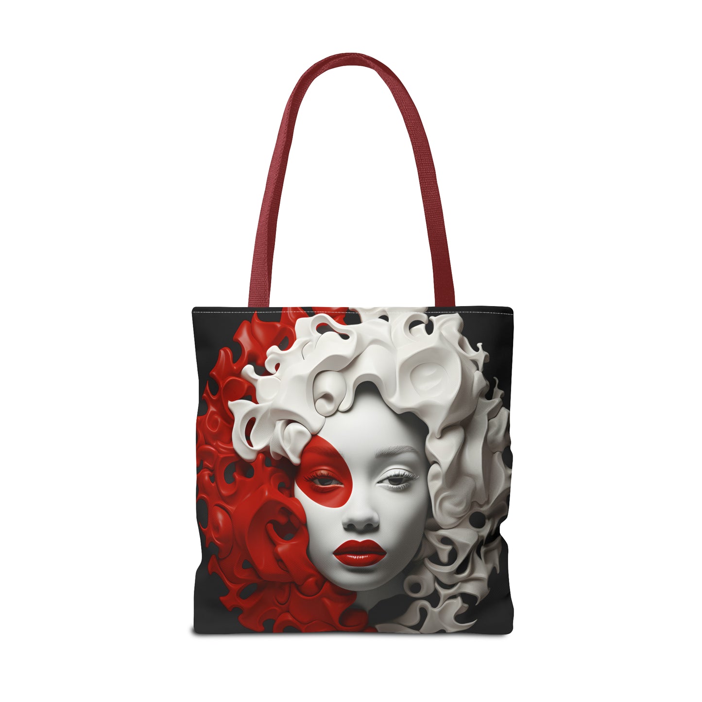 CRIMSON CURLS TOTE BAG