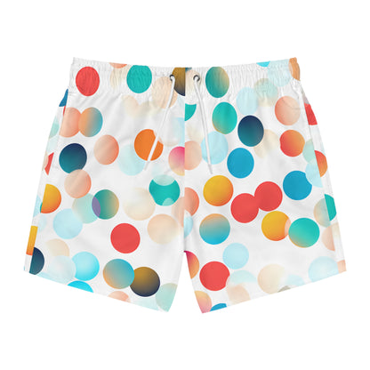 CIRCLES WHITE SWIM TRUNKS