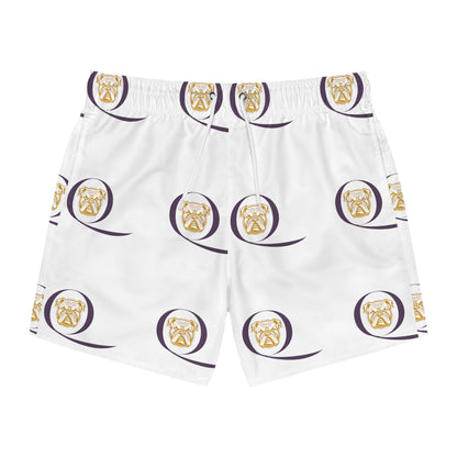 OME KING DOGG WHITE SWIM TRUNKS