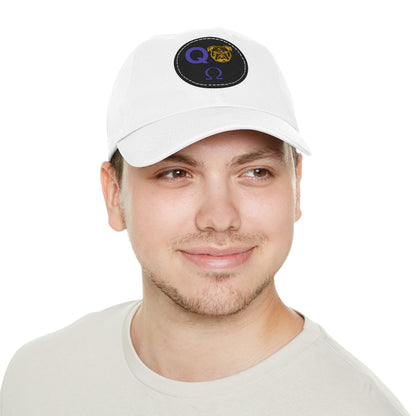 OME POWERED HAT WITH LEATHER PATCH (ROUND)