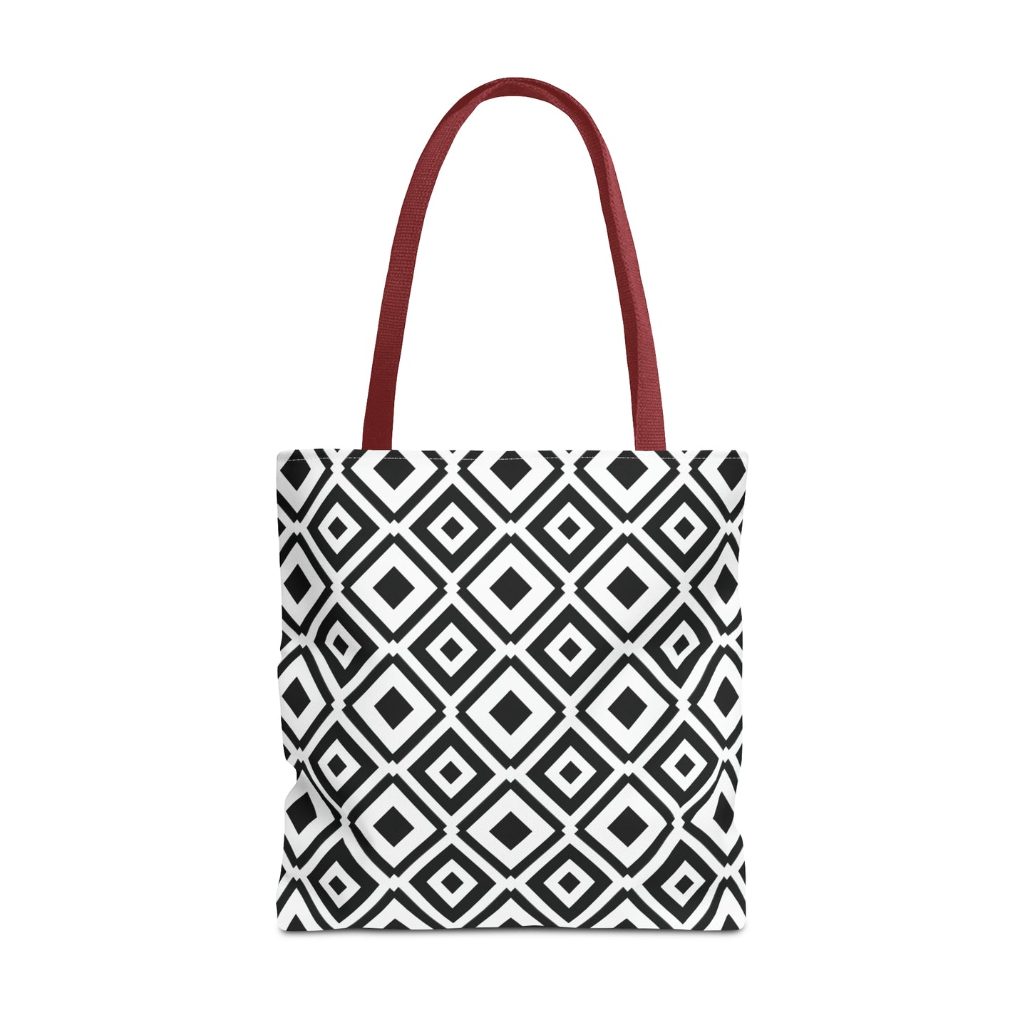 DIAMONDS BLACK WHITE TOTE BAG