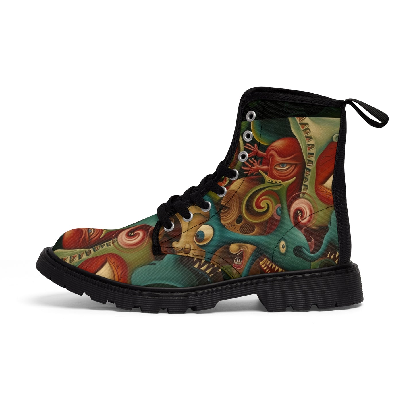 SURREALISM MEN'S CANVAS BOOTS