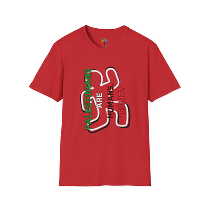 PALESTINE HUMANS RIGHT? T-SHIRT UNISEX VERT