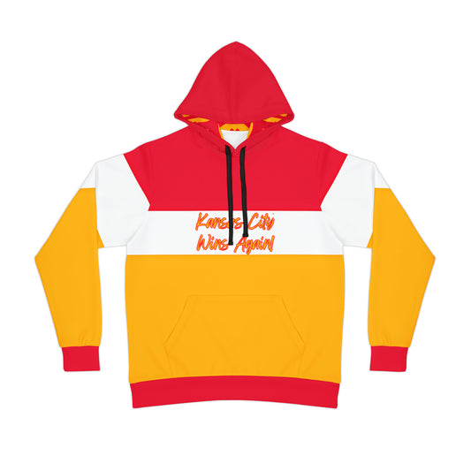 KC WINS COLOR BLOCK PULLOVER ATHLETIC HOODIE UNISEX