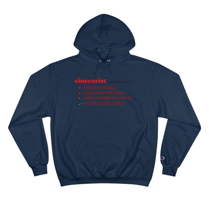 SINECURIST CHECK BOX HOODIE - UNISEX