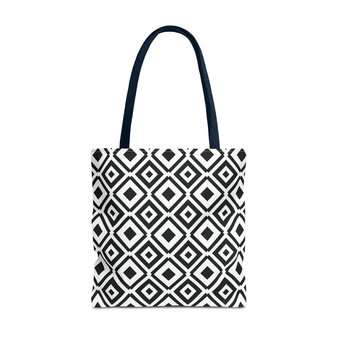 DIAMONDS BLACK WHITE TOTE BAG