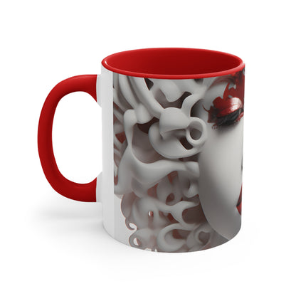 DEL LADY CRIMSON MUG CERAMIC - MUG 11OZ