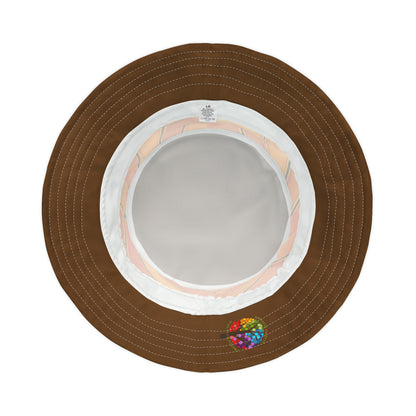 CHOCOLATE MUSTARD BUCKET HAT UNISEX