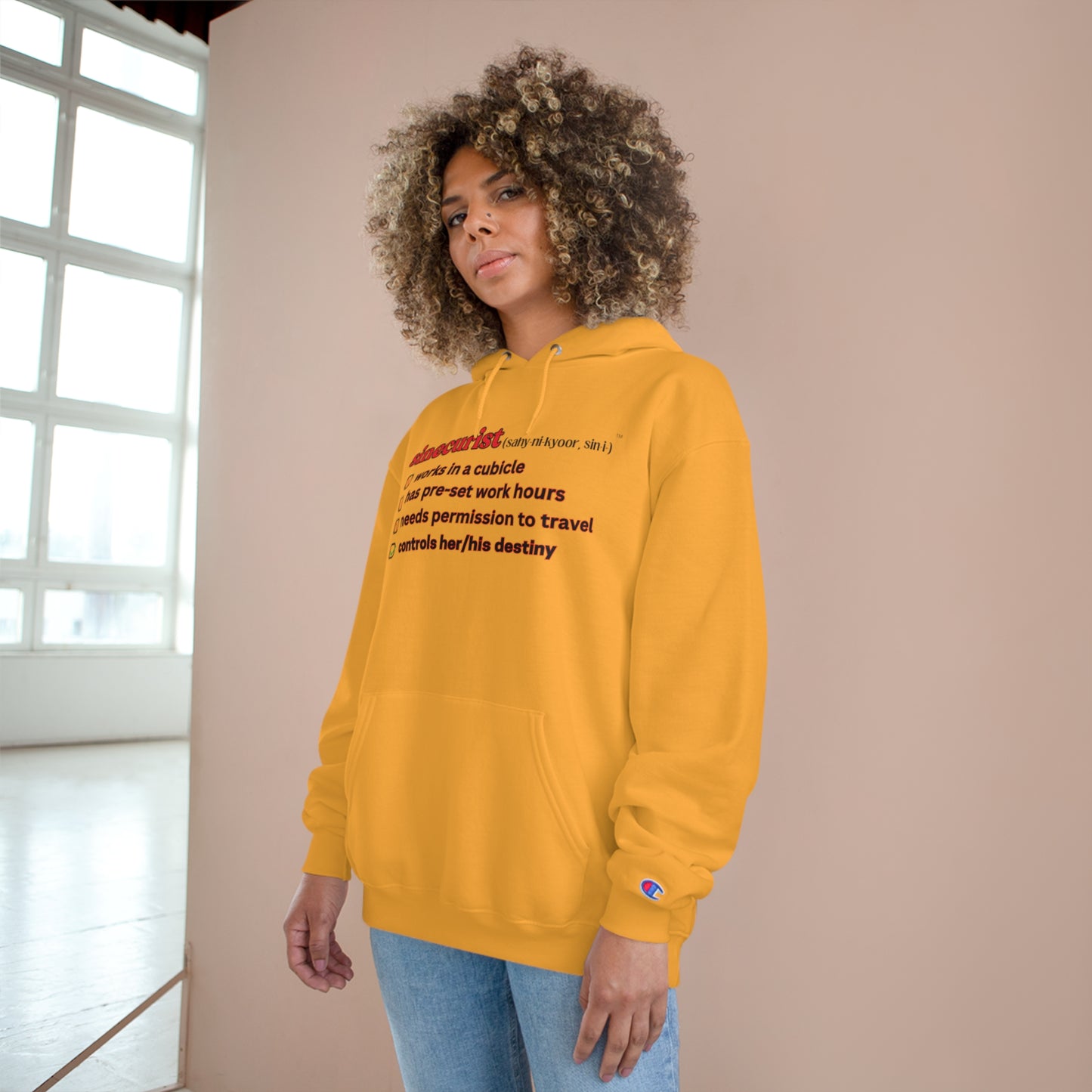 SINECURIST CHECK BOX HOODIE - UNISEX