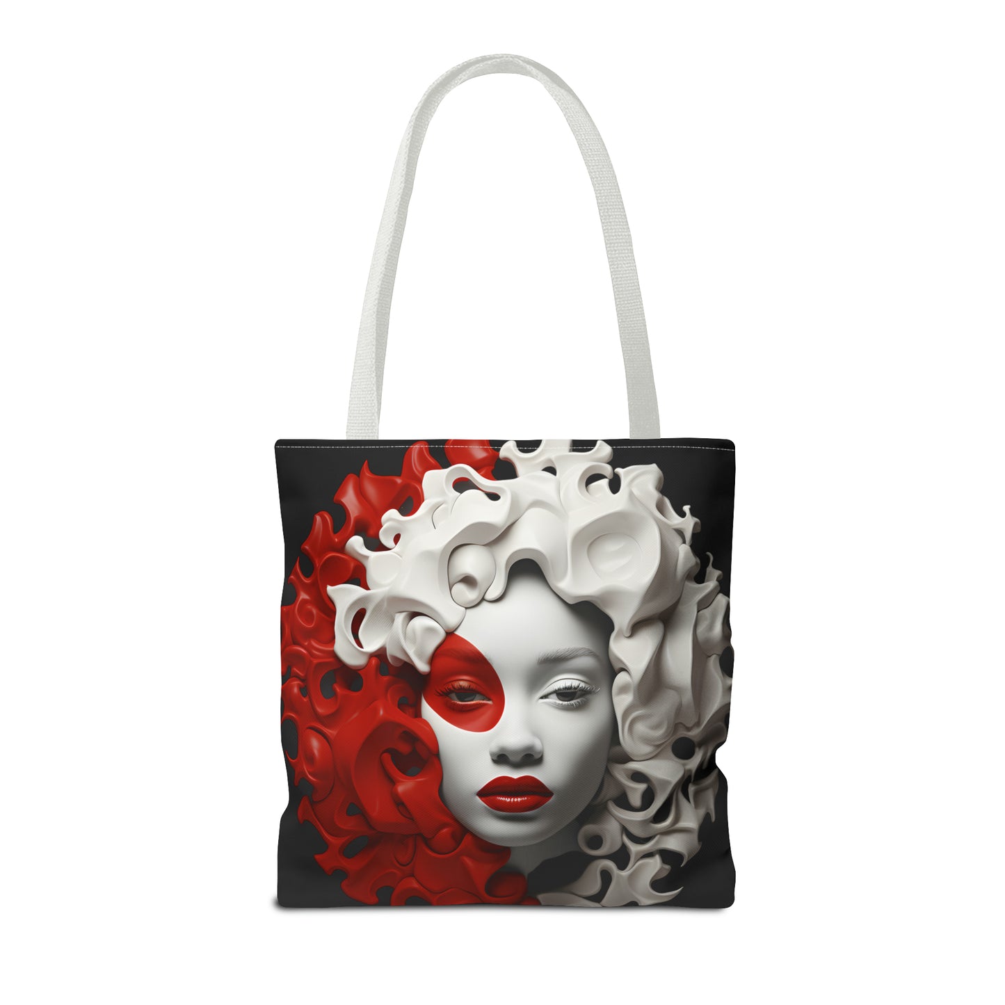 CRIMSON CURLS TOTE BAG