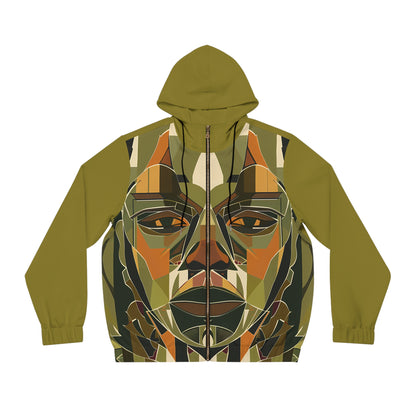 RUSTIC EYES LIGHT WEIGHT GREEN ZIP HOODIE MEN'S