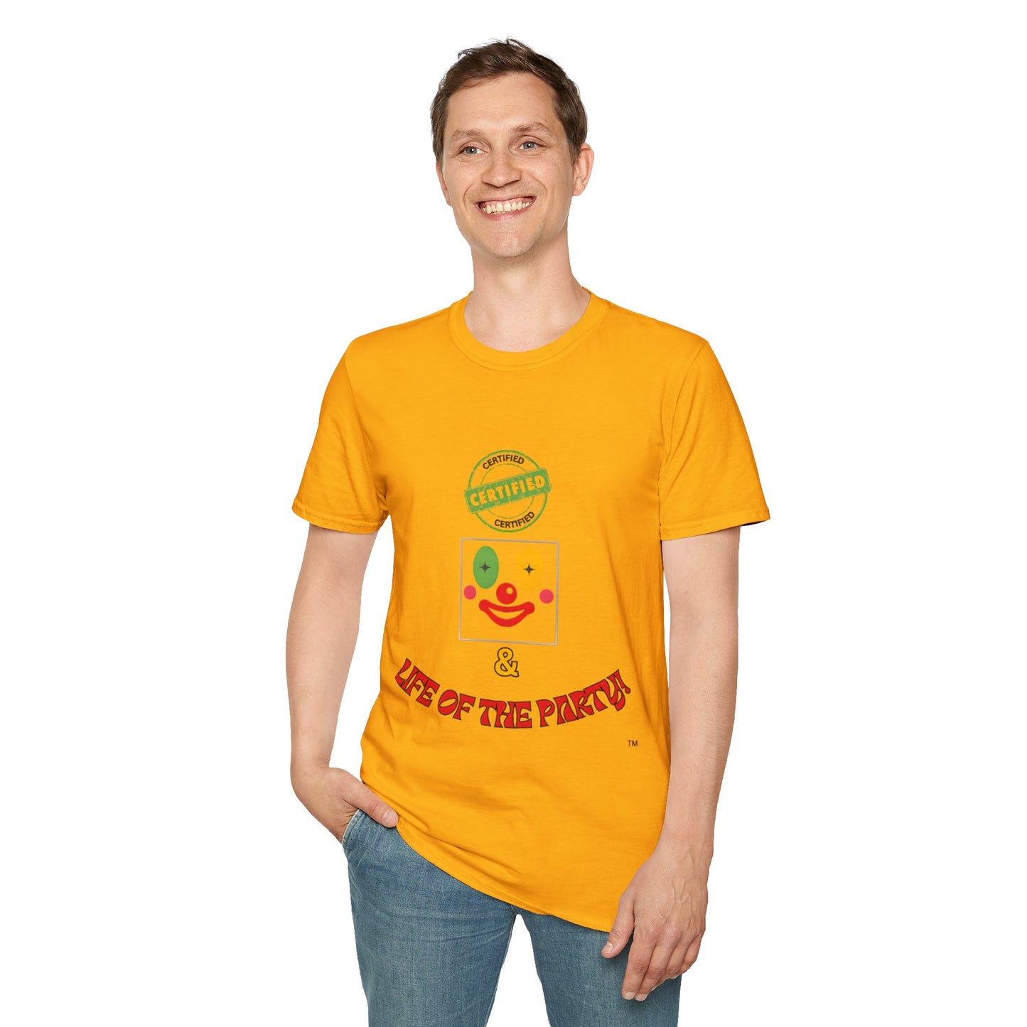 CERTIFIED CLOWN SOFTSTYLE T-SHIRT UNISEX