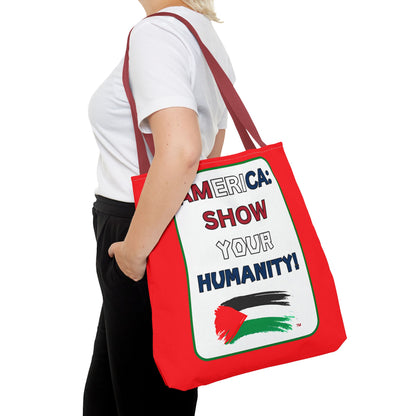 PALESTINE HUMANITY TOTE BAG
