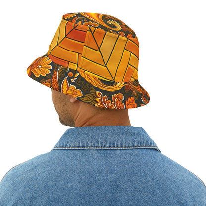 PAISLEY TILE BUCKET HAT UNISEX
