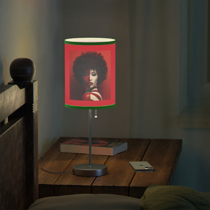 DEL CRIMSON SYMMETRY LAMP ON A STAND, US|CA PLUG