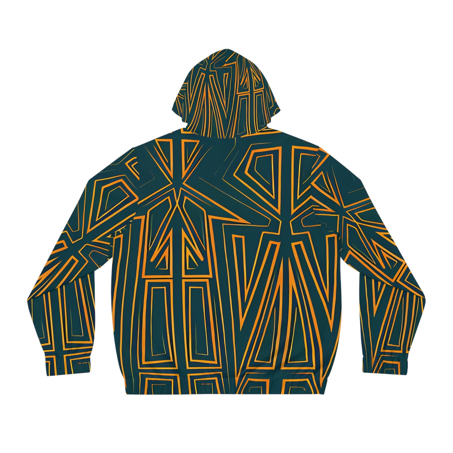GREEN SKETCH ZIP HOODIE MEN'S