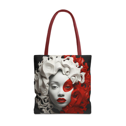 CRIMSON CURLS TOTE BAG