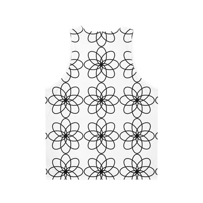 SPIRALS BLACK WHITE TANK