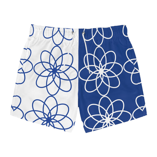 SPIRALS BLUE/WHITE SWIM TRUNKS