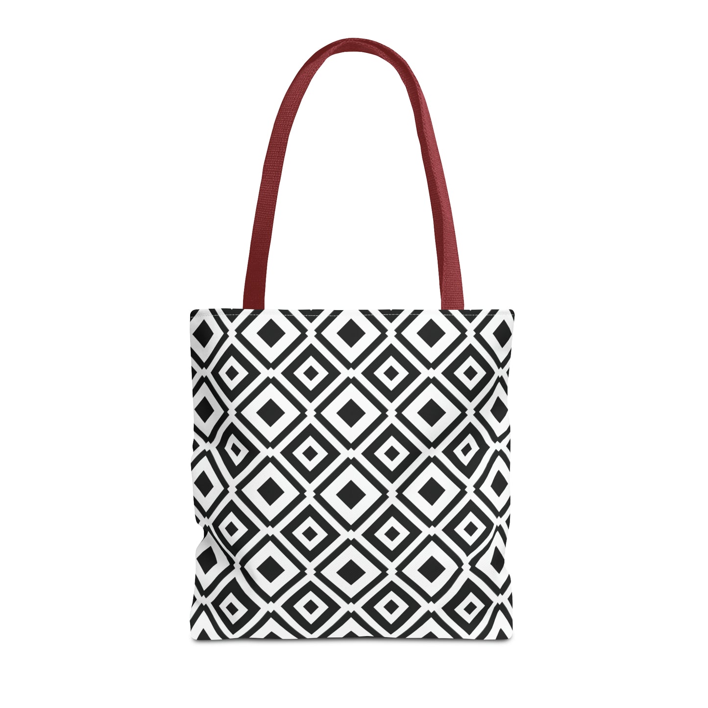 DIAMONDS BLACK WHITE TOTE BAG