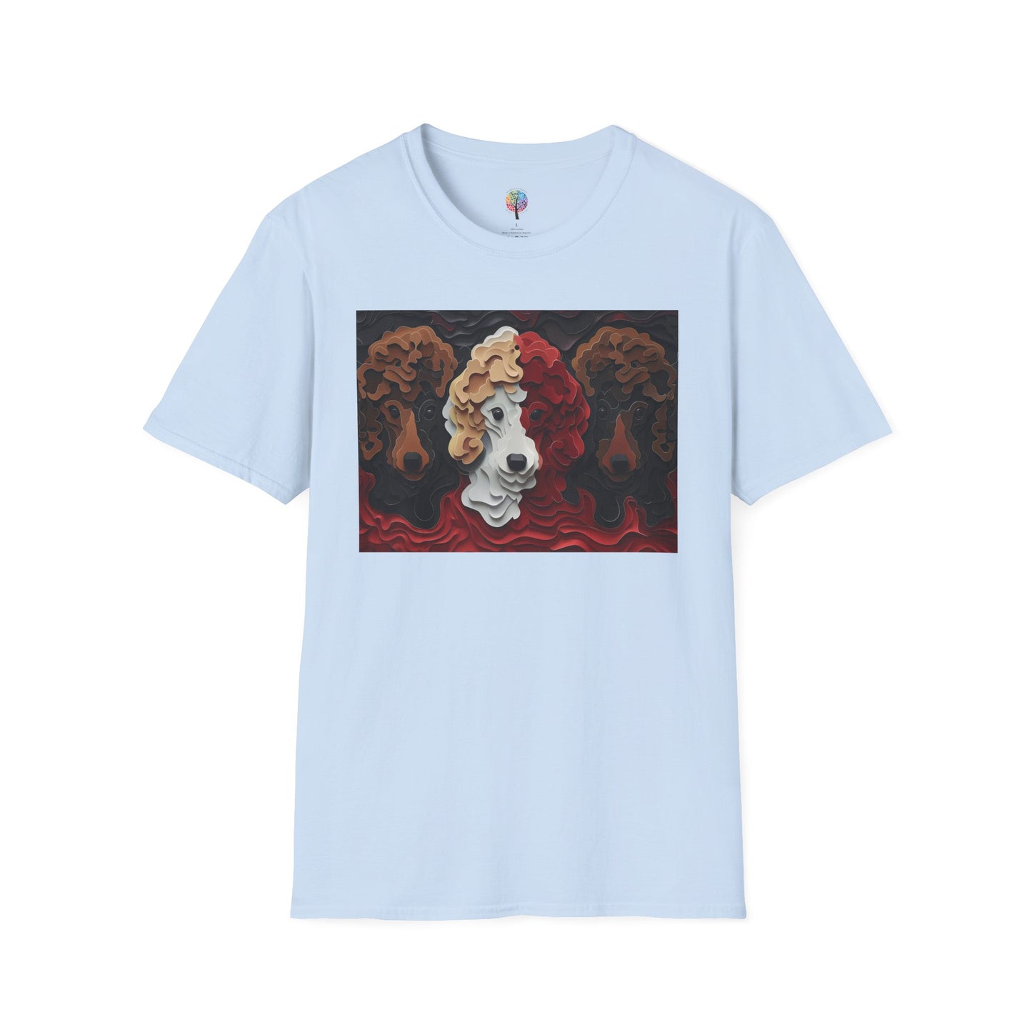 TOY POODLE TRIPLETS T-SHIRT UNISEX