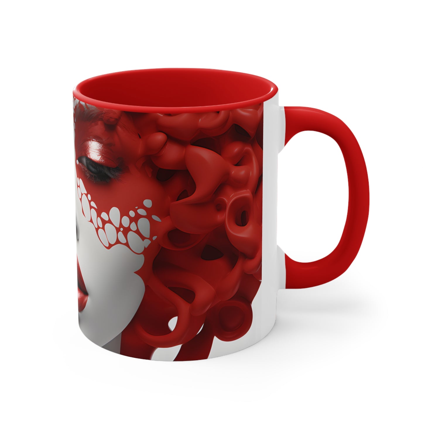 DEL LADY CRIMSON MUG CERAMIC - MUG 11OZ