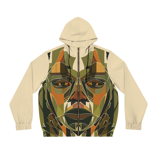RUSTIC EYES LIGHT WEIGHT BEIGE ZIP HOODIE MEN'S