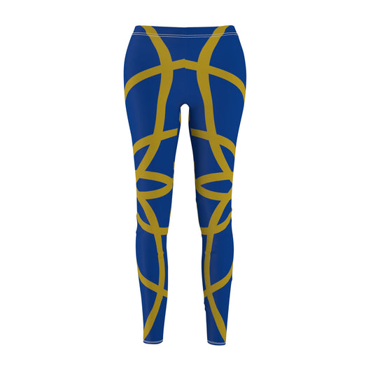 SGR  SPIRALS GOLD BLUE LEGGINGS